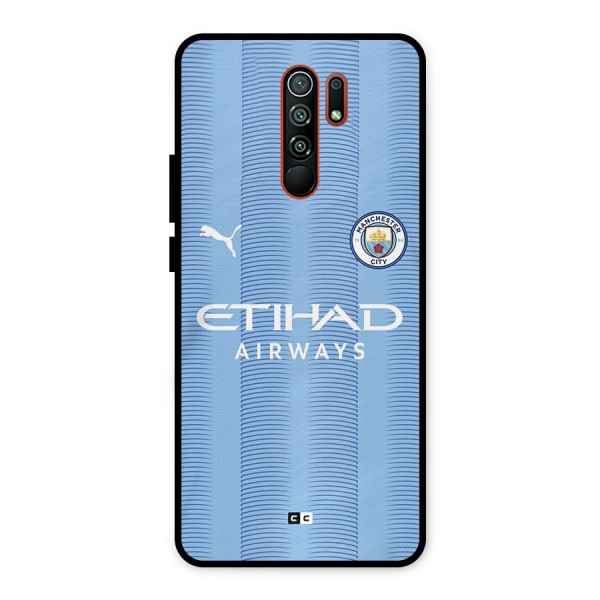 Manchester Etihad Jersey Metal Back Case for Redmi 9 Prime