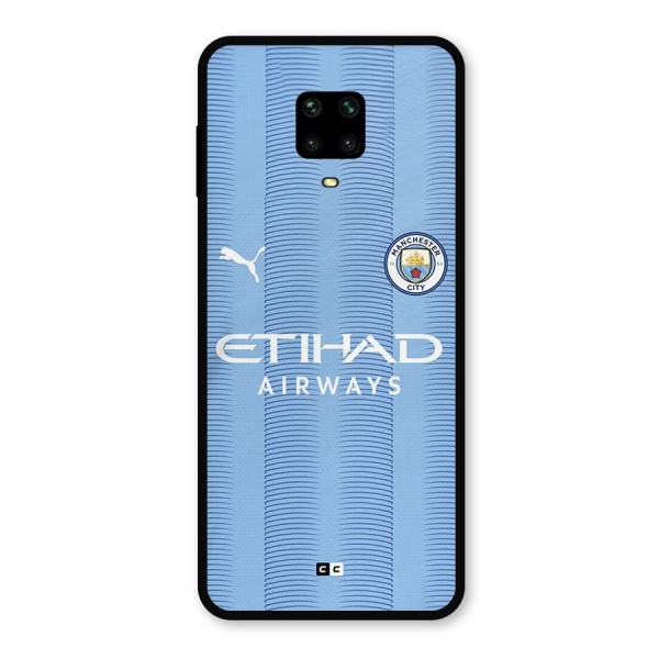 Manchester Etihad Jersey Metal Back Case for Redmi Note 9 Pro Max