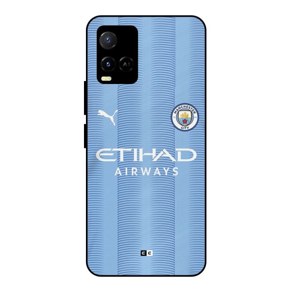 Manchester Etihad Jersey Metal Back Case for Vivo Y21A