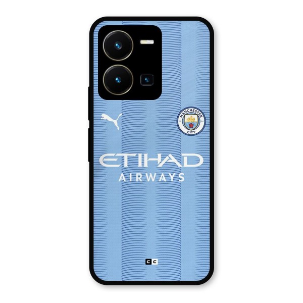 Manchester Etihad Jersey Metal Back Case for Vivo Y35