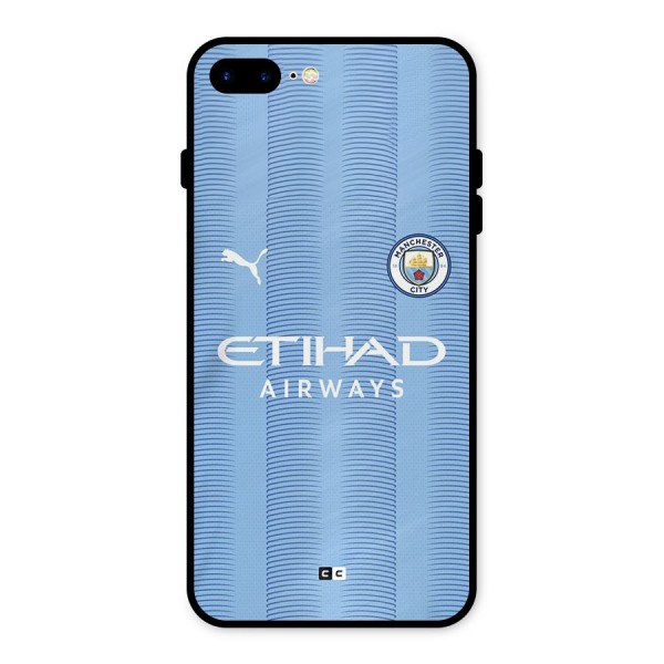 Manchester Etihad Jersey Metal Back Case for iPhone 8 Plus