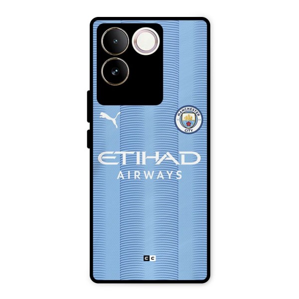 Manchester Etihad Jersey Metal Back Case for iQOO Z7 Pro