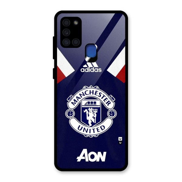 Manchester Jersy Glass Back Case for Galaxy A21s