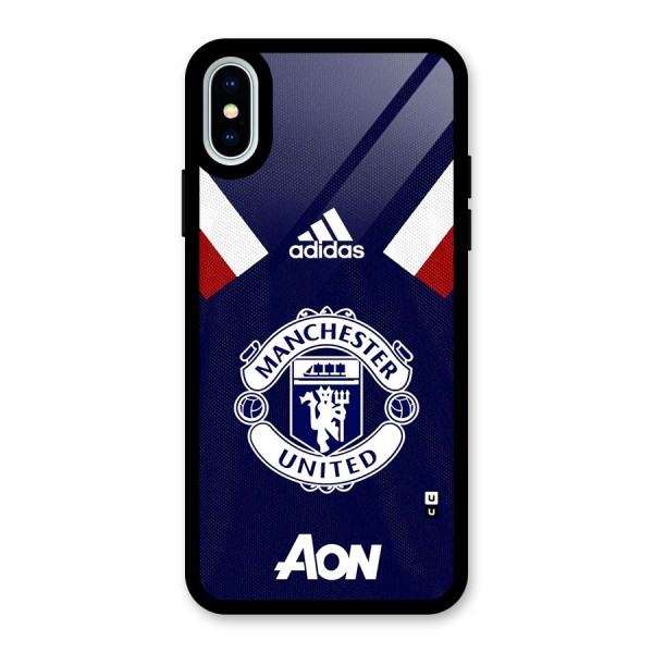 Manchester Jersy Glass Back Case for iPhone X