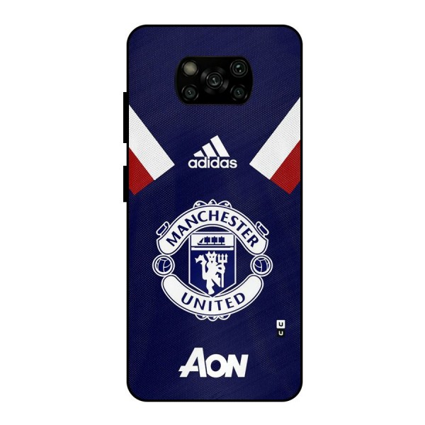 Manchester Jersy Metal Back Case for Poco X3