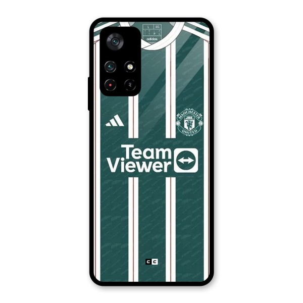 Manchester Team jersey Glass Back Case for Poco M4 Pro 5G