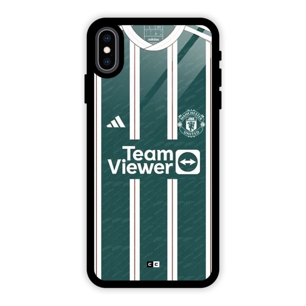 Manchester Team jersey Glass Back Case for iPhone XS Max