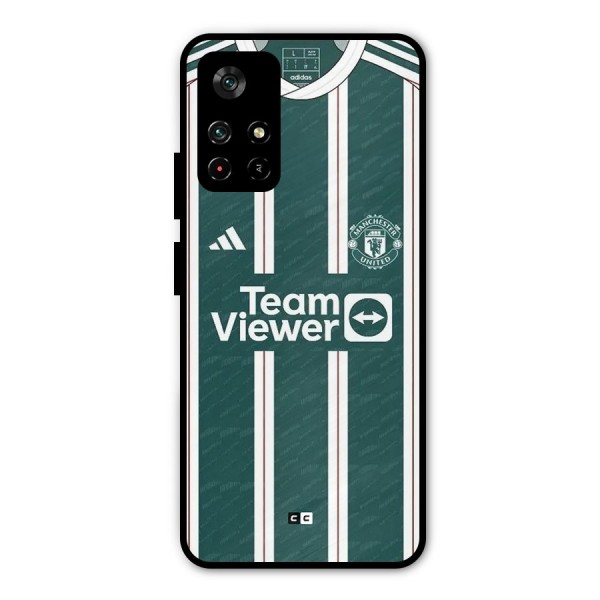 Manchester Team jersey Metal Back Case for Poco M4 Pro 5G