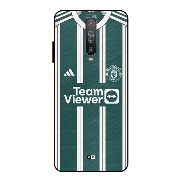 Manchester Team jersey Metal Back Case for Poco X2
