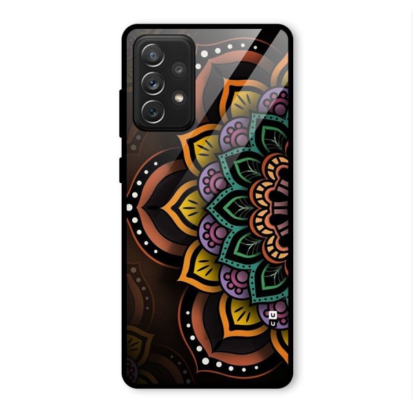 Mandala Artist Glass Back Case for Galaxy A72