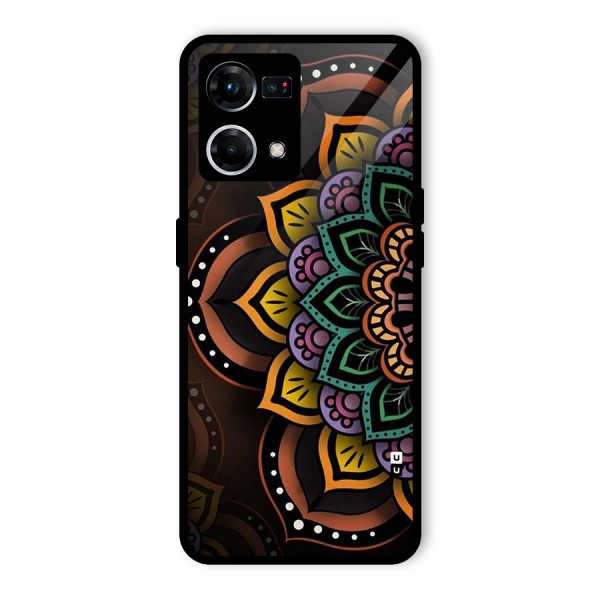 Mandala Artist Glass Back Case for Oppo F21 Pro 4G