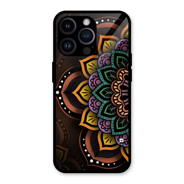 Mandala Artist Glass Back Case for iPhone 14 Pro Max