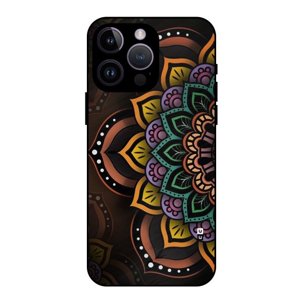 Mandala Artist Metal Back Case for iPhone 14 Pro Max
