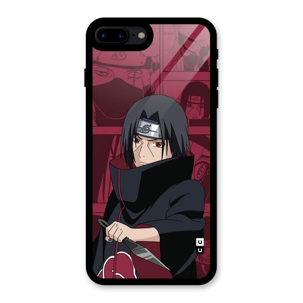 Mang Itachi Glass Back Case for iPhone 8 Plus