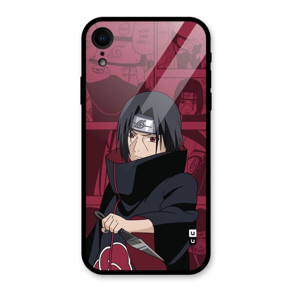 Mang Itachi Glass Back Case for iPhone XR