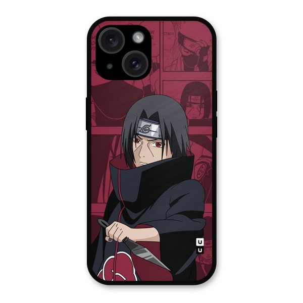 Mang Itachi Metal Back Case for iPhone 15