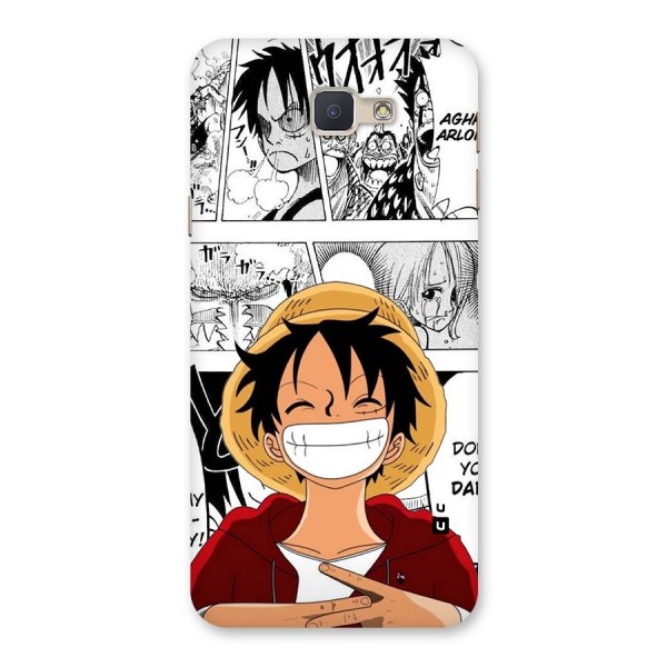 Manga Style Luffy Back Case for Galaxy J5 Prime