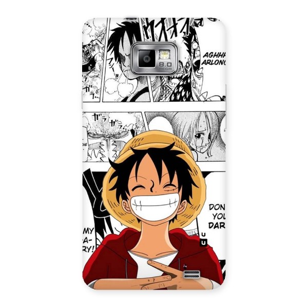 Manga Style Luffy Back Case for Galaxy S2
