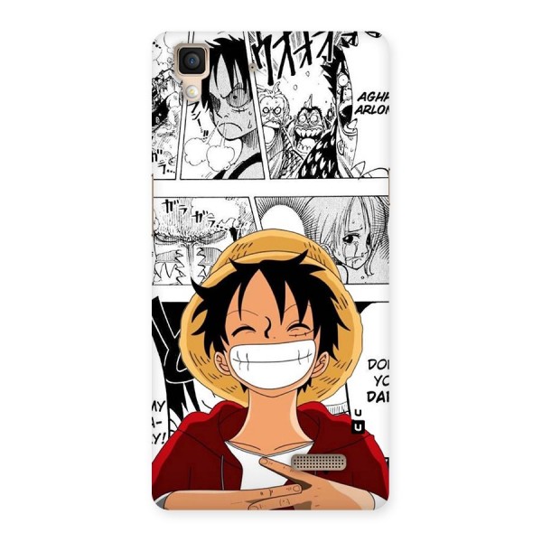 Manga Style Luffy Back Case for Oppo R7