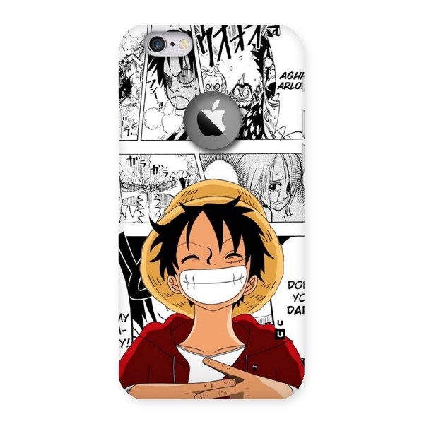 Manga Style Luffy Back Case for iPhone 6 Logo Cut