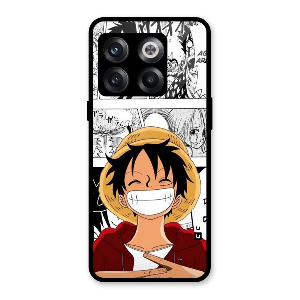 Manga Style Luffy Glass Back Case for OnePlus 10T