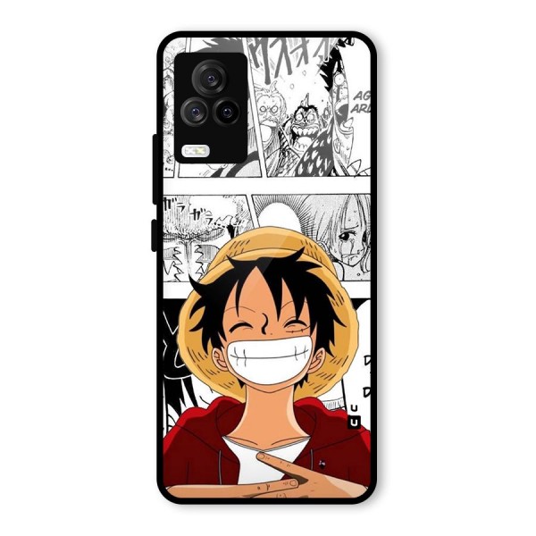 Manga Style Luffy Glass Back Case for Vivo iQOO 7 Legend 5G