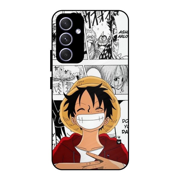 Manga Style Luffy Metal Back Case for Galaxy A54