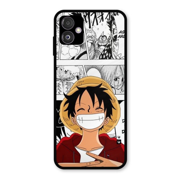 Manga Style Luffy Metal Back Case for Galaxy F14