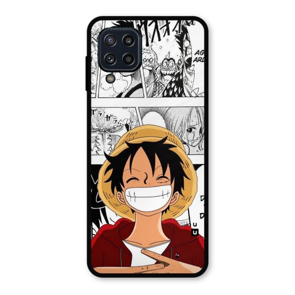 Manga Style Luffy Metal Back Case for Galaxy M32