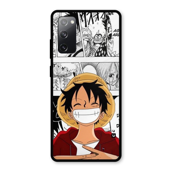 Manga Style Luffy Metal Back Case for Galaxy S20 FE 5G