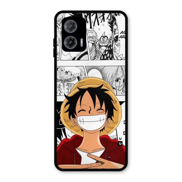 Manga Style Luffy Metal Back Case for Moto G73