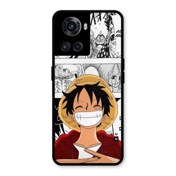 Manga Style Luffy Metal Back Case for OnePlus 10R