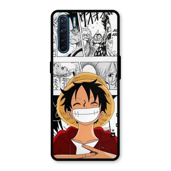 Manga Style Luffy Metal Back Case for Oppo F15