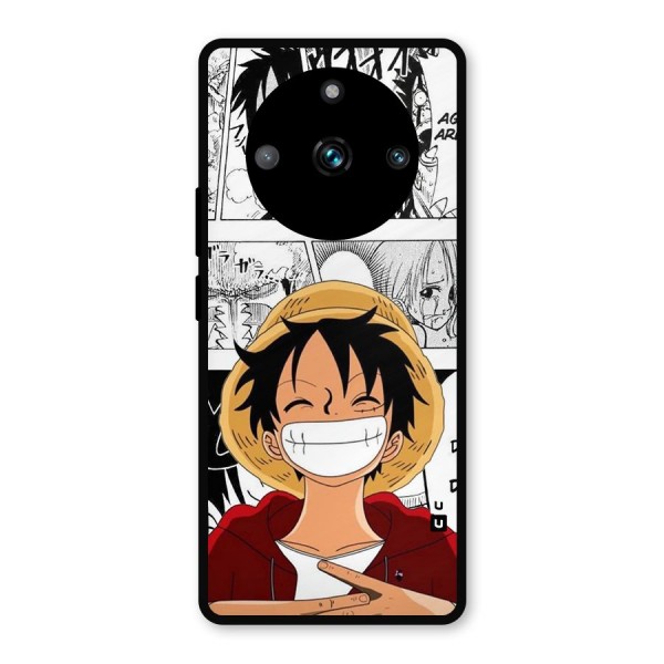 Manga Style Luffy Metal Back Case for Realme 11 Pro