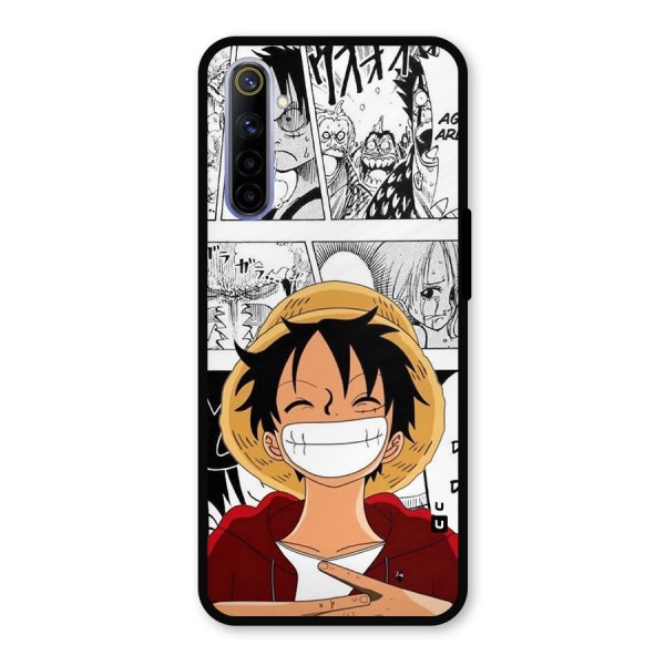 Manga Style Luffy Metal Back Case for Realme 6
