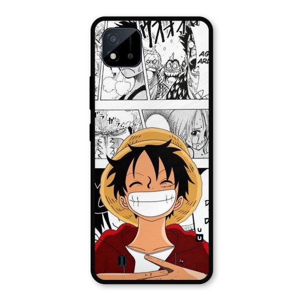 Manga Style Luffy Metal Back Case for Realme C11 2021