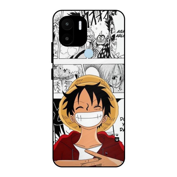 Manga Style Luffy Metal Back Case for Redmi A1+