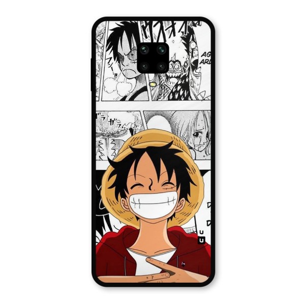 Manga Style Luffy Metal Back Case for Redmi Note 10 Lite