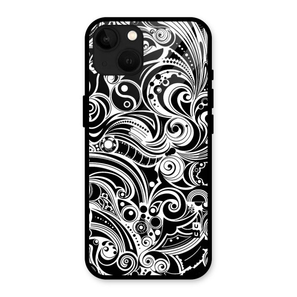 Maori Art Design Abstract Glass Back Case for iPhone 13