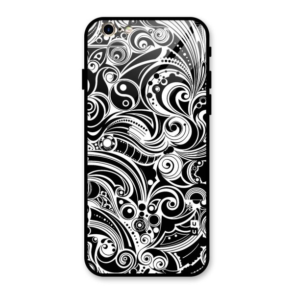 Maori Art Design Abstract Glass Back Case for iPhone 6 6S