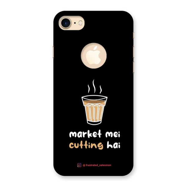 Market Mei Cutting Hai Black Back Case for iPhone 7 Logo Cut