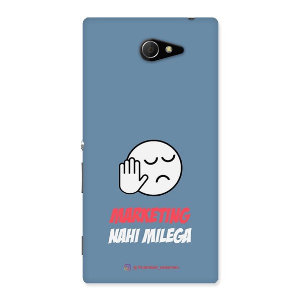 Marketing Nahi Milega SteelBlue Back Case for Sony Xperia M2