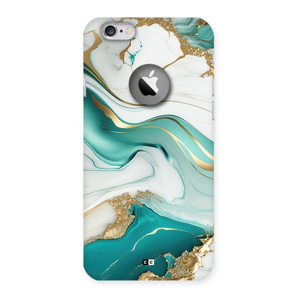 Marvelous Marble Back Case for iPhone 6 Logo Cut