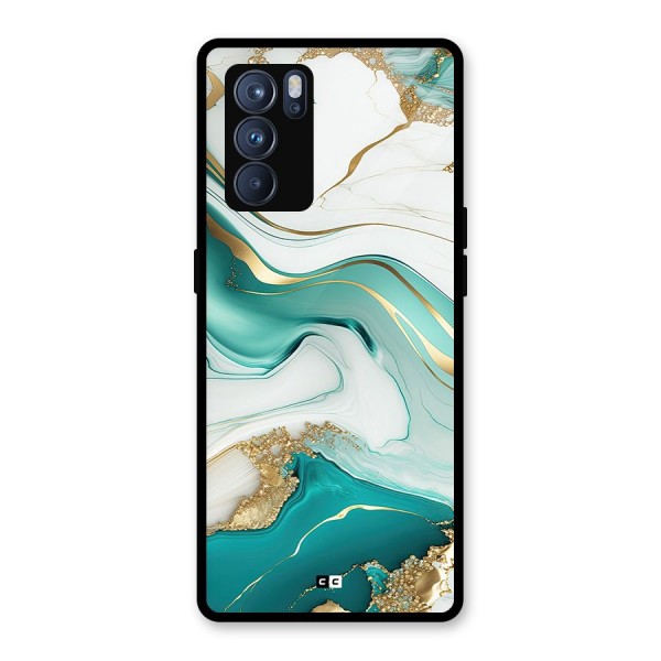 Marvelous Marble Glass Back Case for Oppo Reno6 Pro 5G