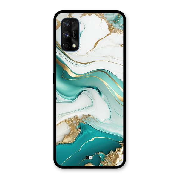 Marvelous Marble Glass Back Case for Realme 7 Pro