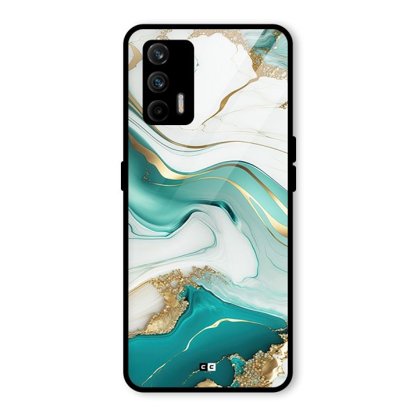 Marvelous Marble Glass Back Case for Realme X7 Max