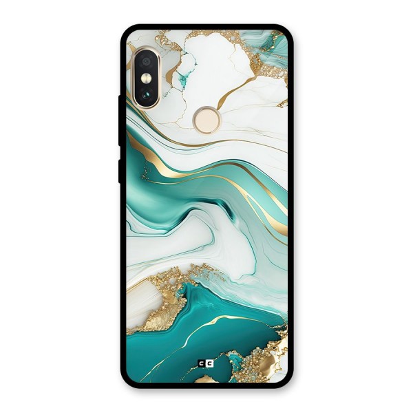 Marvelous Marble Glass Back Case for Redmi Note 5 Pro