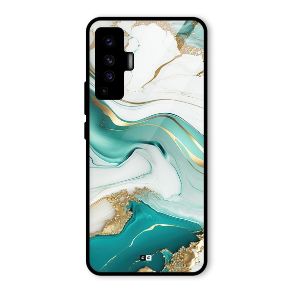 Marvelous Marble Glass Back Case for Vivo X50