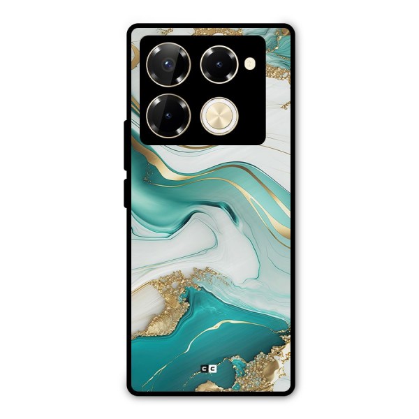 Marvelous Marble Metal Back Case for Infinix Note 40 Pro Plus