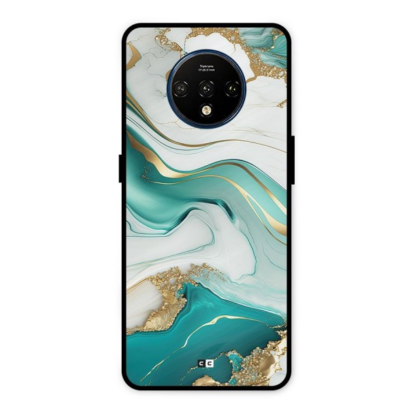 Marvelous Marble Metal Back Case for OnePlus 7T